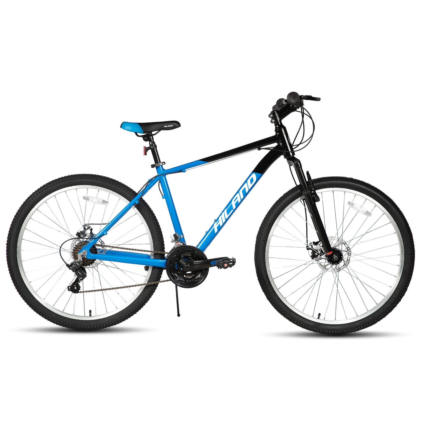 HILAND Slycan Mountain Bike, 26/27.5-Inch Wheels, 18-Speed Aluminum Alloy Frame with Dual Disc Brakes