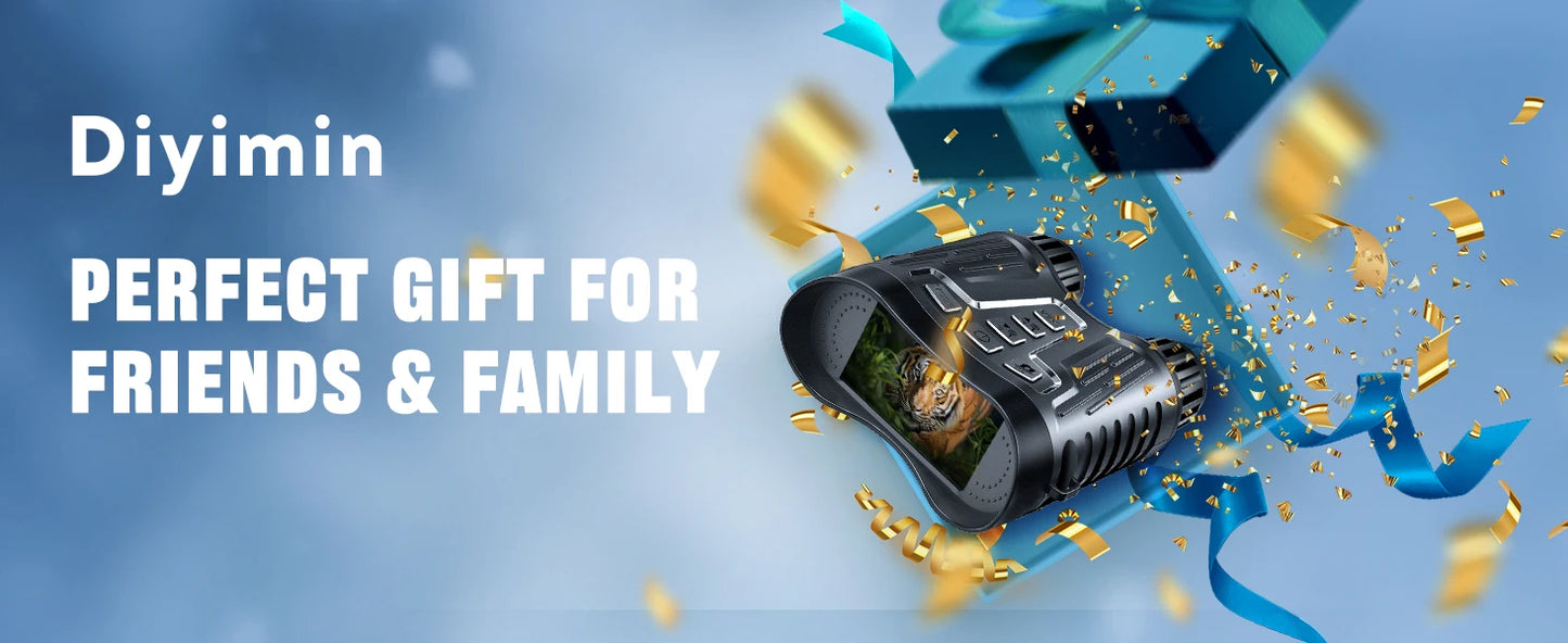 Night Vision Binoculars Goggles, 4K HD Video Recording, 8X Digital Zoom & 1000ft Viewing Range