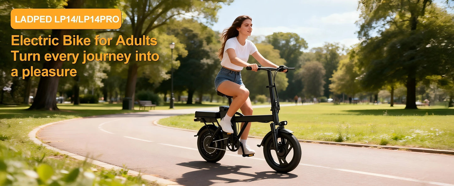 14" Foldable Electric Bike with 500W Motor & Dual Seats