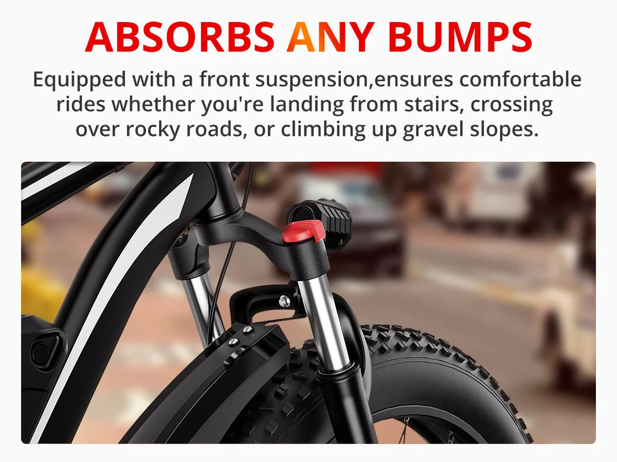 AMYET EB26 Electric Bike with 1500W Peak Motor and 31MPH Top Speed