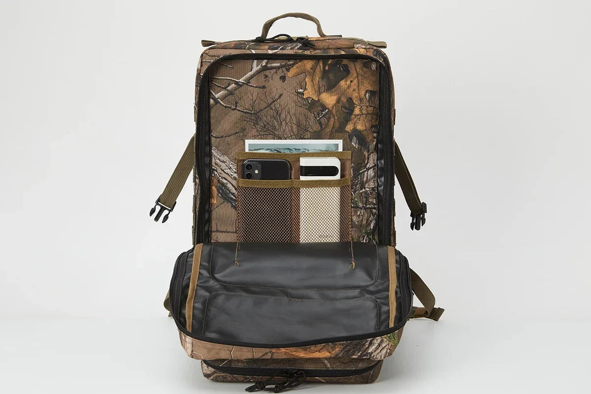 45L Tactical Hunting Backpack, Large Capacity Outdoor Rucksack for Hiking, Camping & Travel