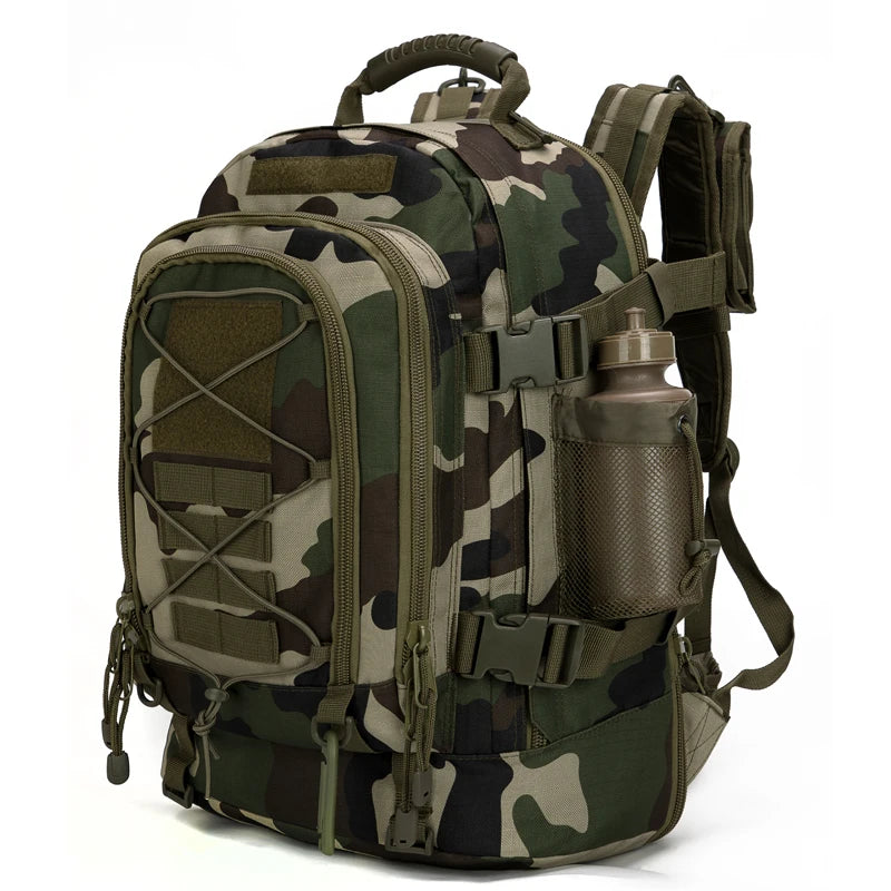 60L Military Tactical Backpack, Molle Assault Rucksack for Hiking, Camping & Travel