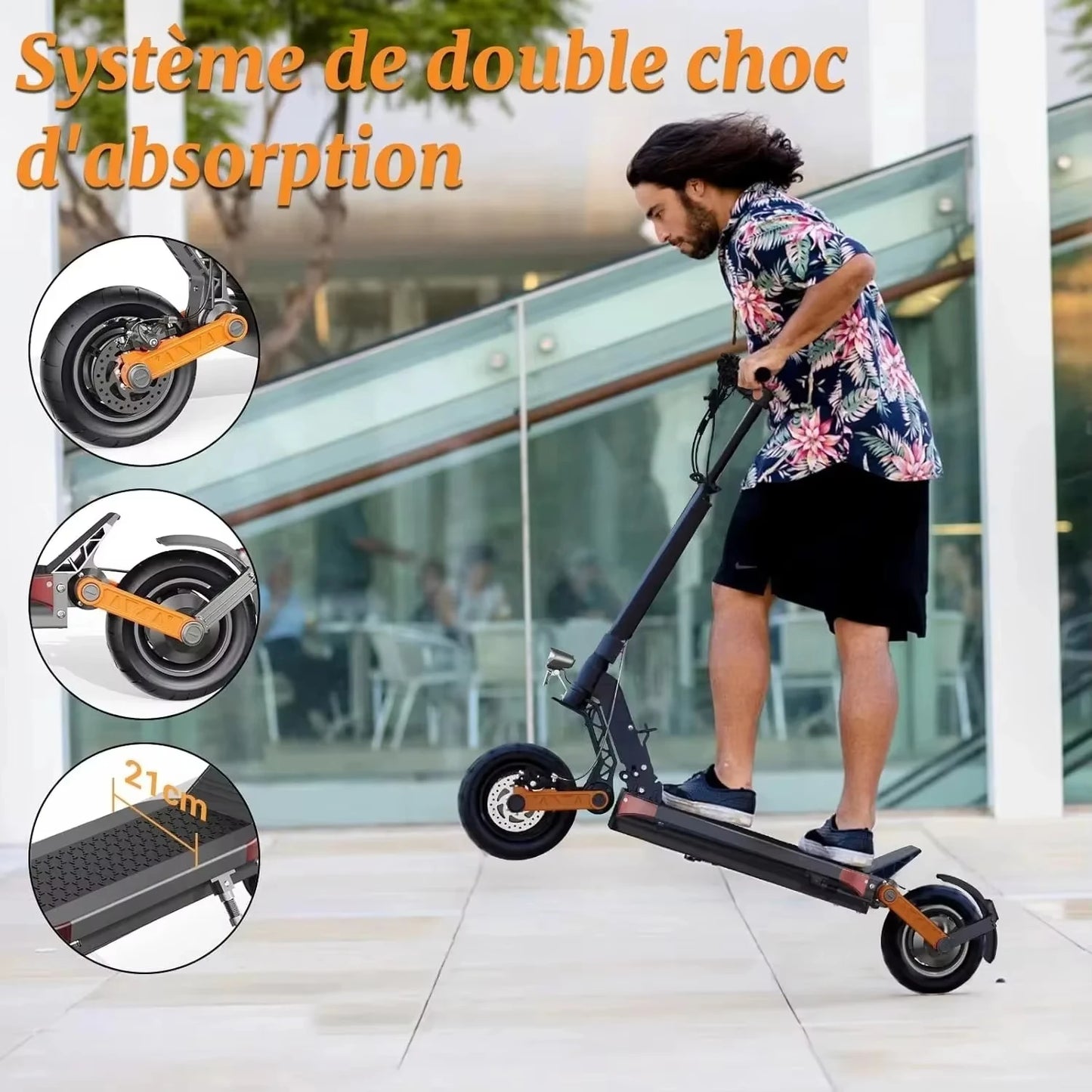 JOYOR S5-Z Electric Scooter with 600W Motor, 48V 13Ah Battery & 34-Mile Range