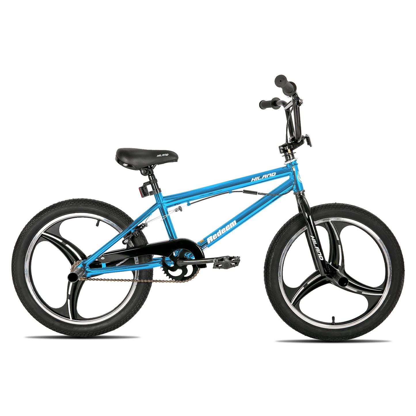 Hiland 20-Inch Kids BMX Bike for Boys & Girls Ages 5-12, Freestyle BMX with 360° Rotor & 4 Pegs