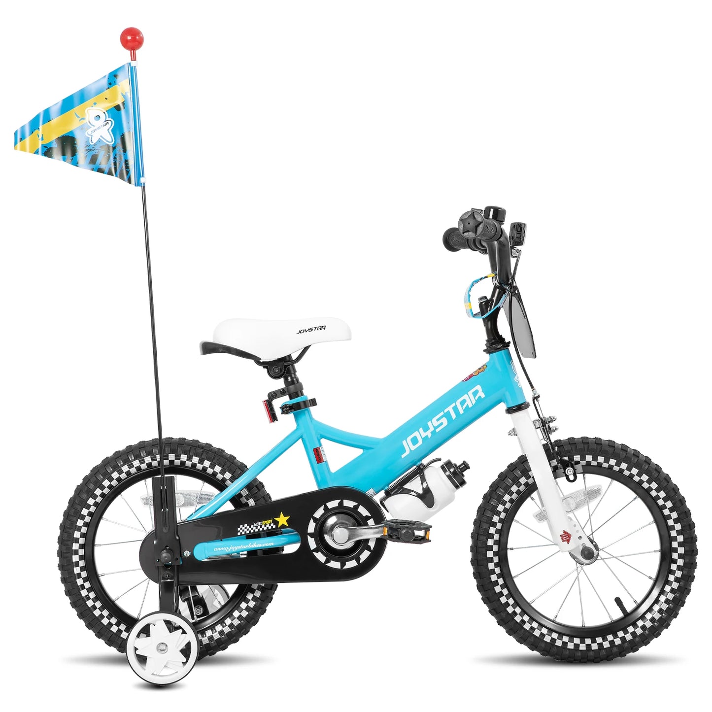 JOYSTAR Little Daisy Kids Bike for Girls Ages 2-7 Years with Doll Seat, Streamers, Flag & Number Plate