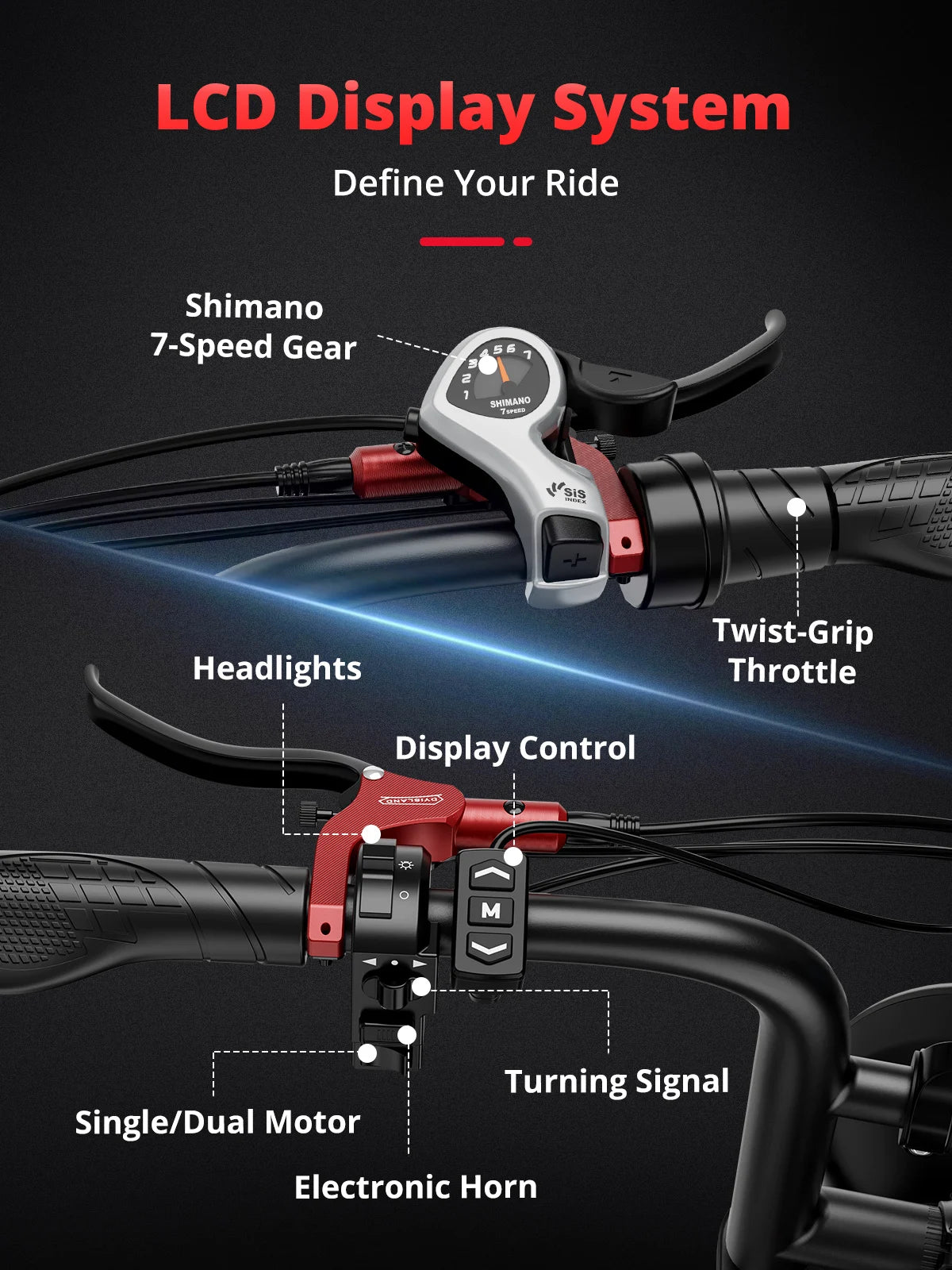 AMYET S8 2000W Dual Motor Electric Bike with 70-Mile Range & Hydraulic Brakes