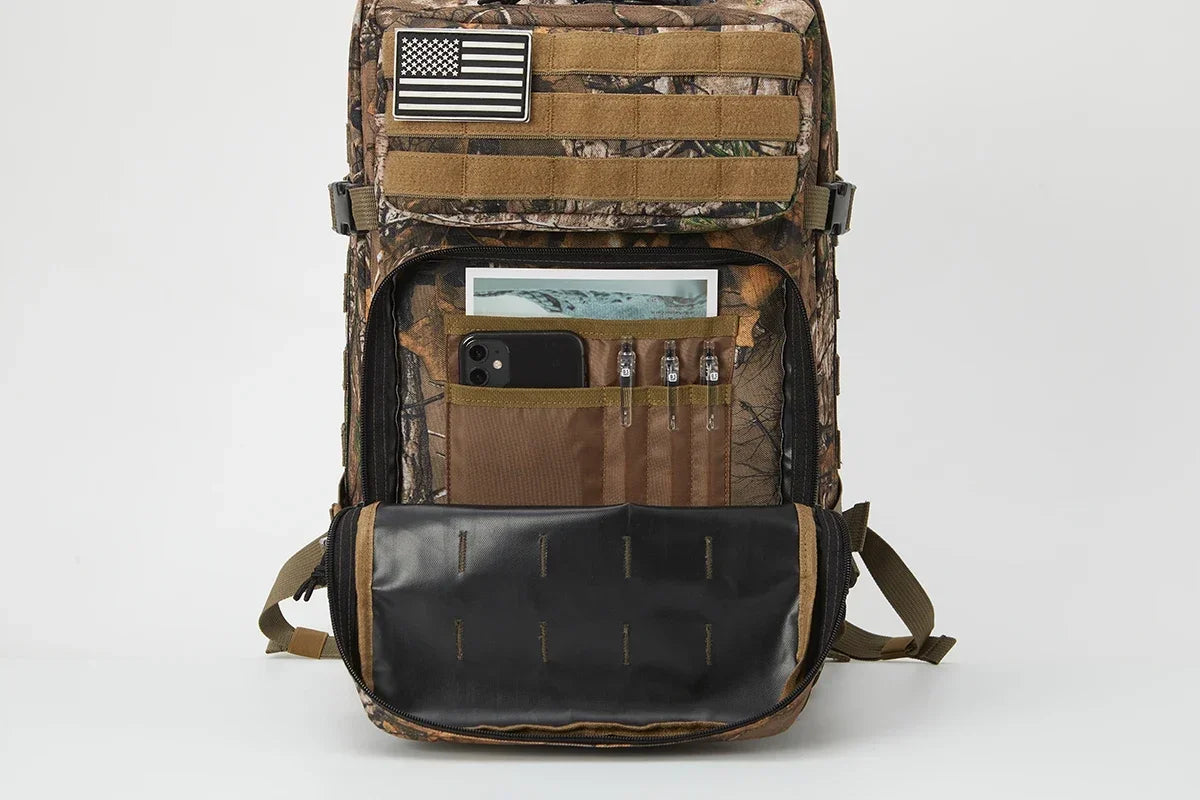 45L Tactical Hunting Backpack, Large Capacity Outdoor Rucksack for Hiking, Camping & Travel