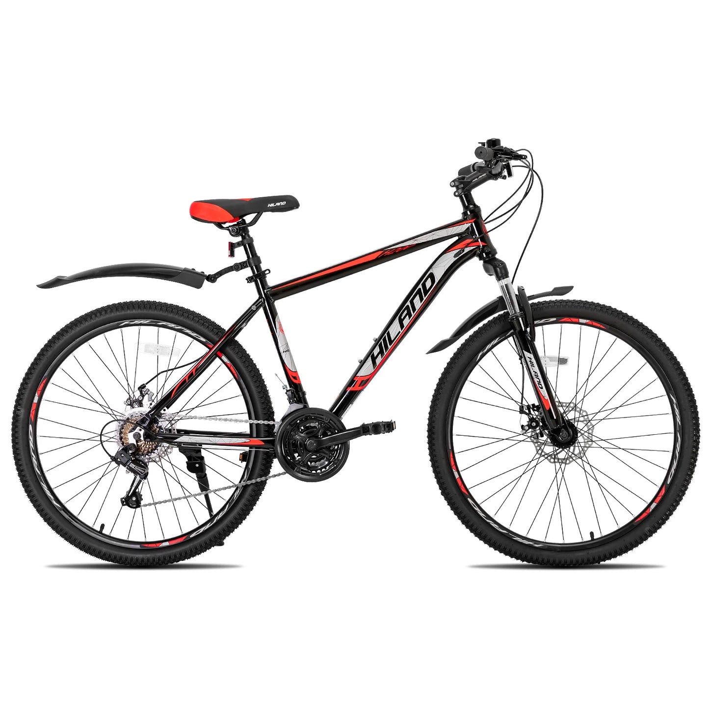 Hiland 26-Inch Mountain Bike with Shimano 21-Speed Drivetrain & Aluminum Frame