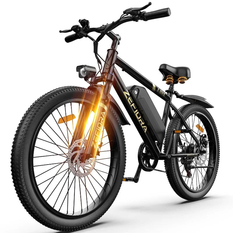 Zefiora M10 Electric Mountain Bike, 26/29-Inch Wheels, 1000W Motor, 48V Battery E-Bike