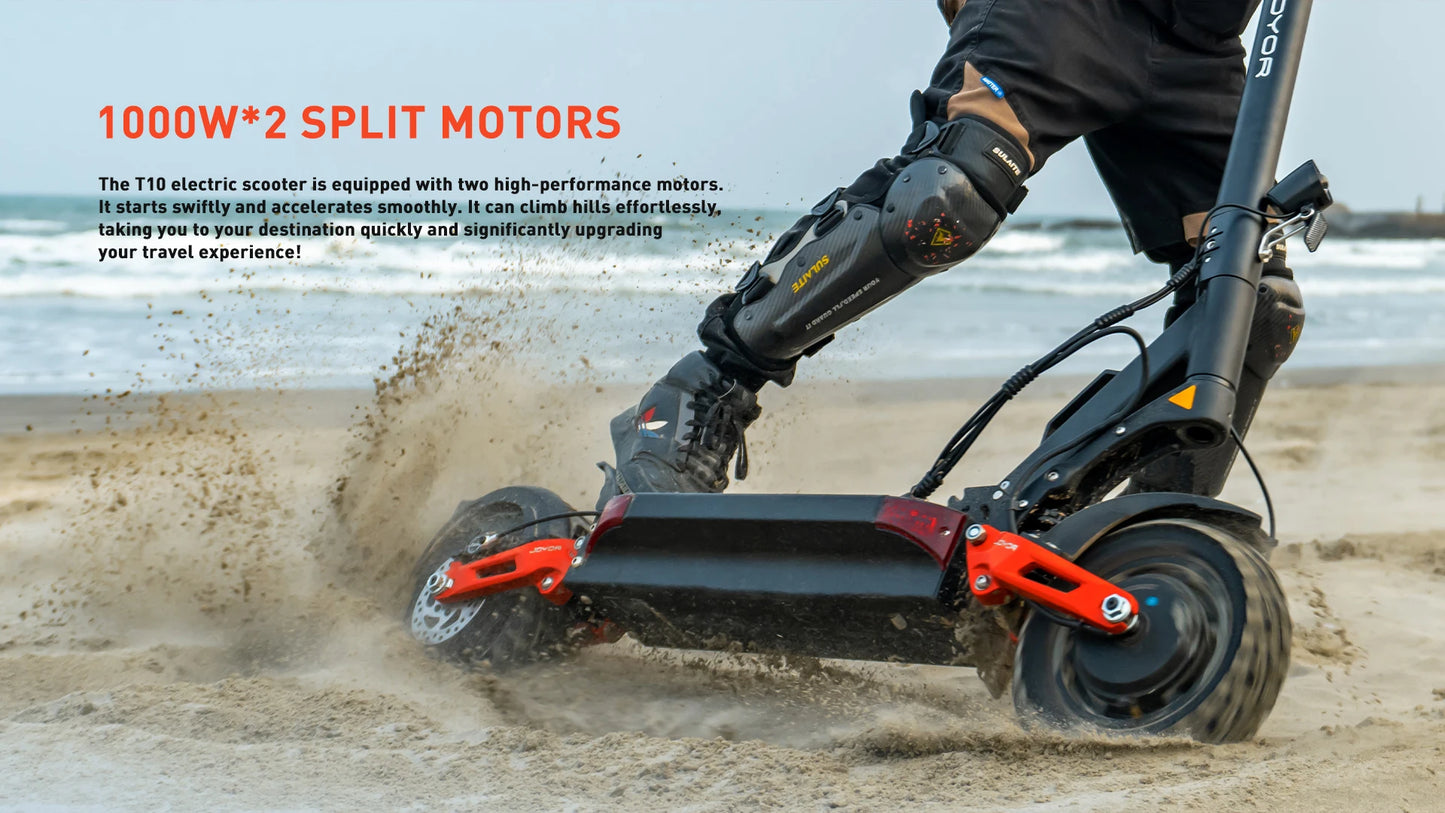 JOYOR T10 Electric Scooter – 2000W Dual Motor, 60V 18Ah Battery & Up to 47 Miles Range
