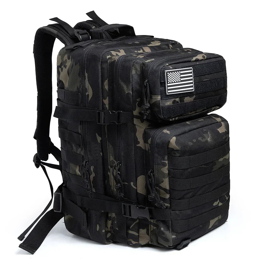 45L Tactical Backpack, Compact Outdoor Rucksack for Hiking, Camping & Fitness