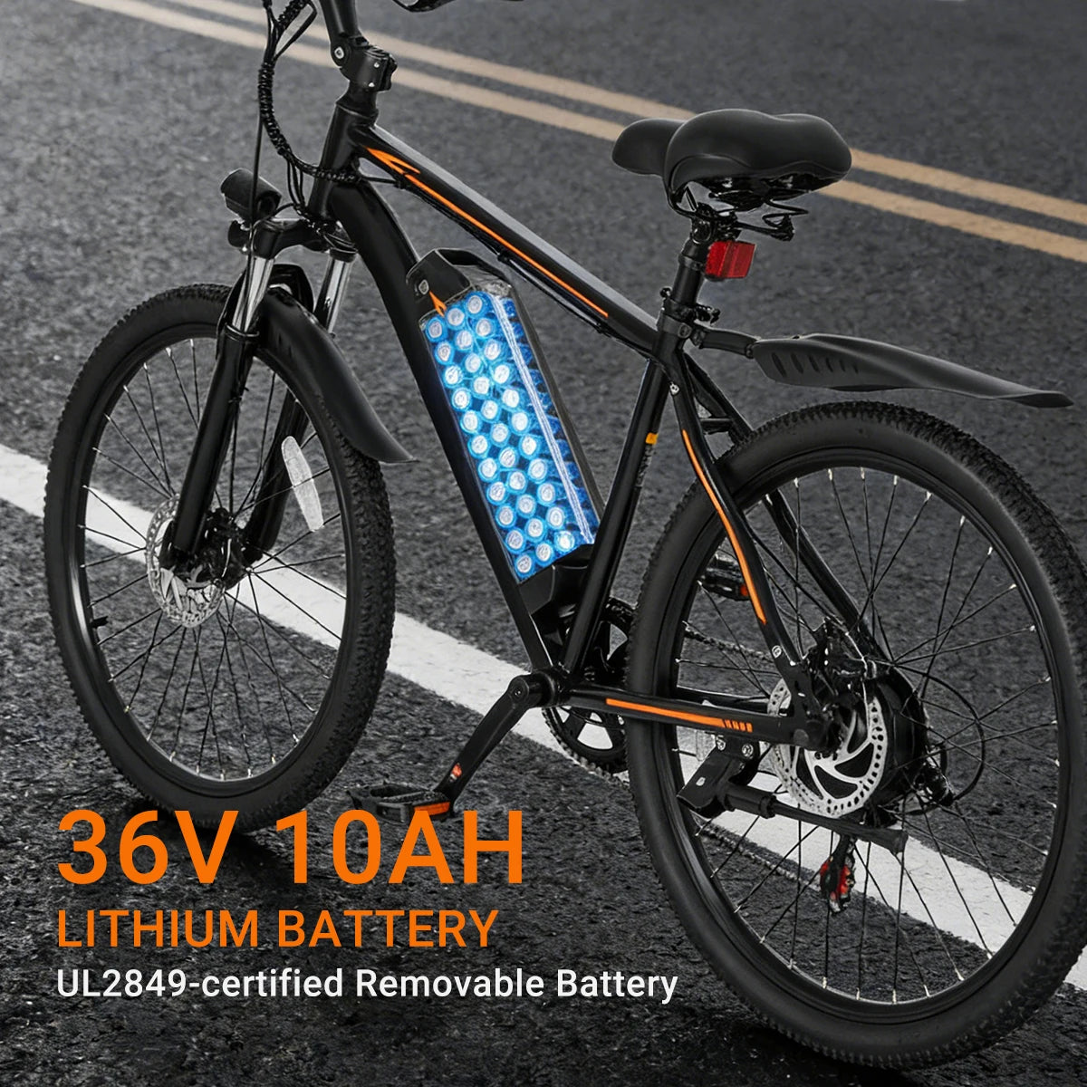 M26 Electric Bike with 1000W Peak Motor and 50-Mile Range