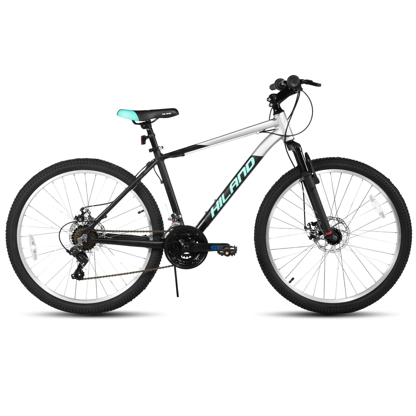 HILAND Slycan Mountain Bike, 26/27.5-Inch Wheels, 18-Speed Aluminum Alloy Frame with Dual Disc Brakes