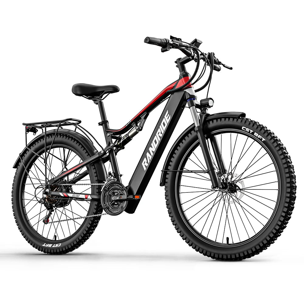 RANDRIDE YG90 Electric Mountain Bike with 1000W Motor and 48V 17Ah Battery