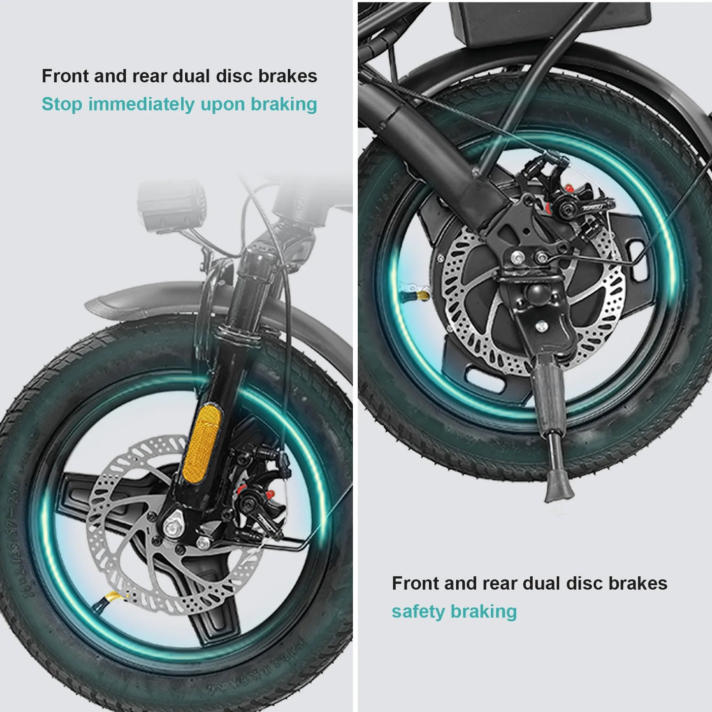 14" Folding Electric Bike with 560W Peak Motor and 32-Mile Range