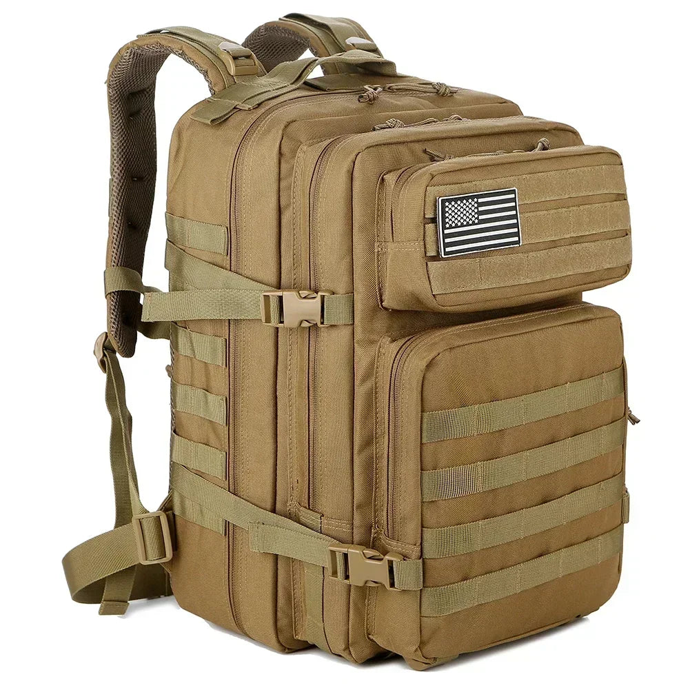 45L Tactical Hunting Backpack, Large Capacity Outdoor Rucksack for Hiking, Camping & Travel
