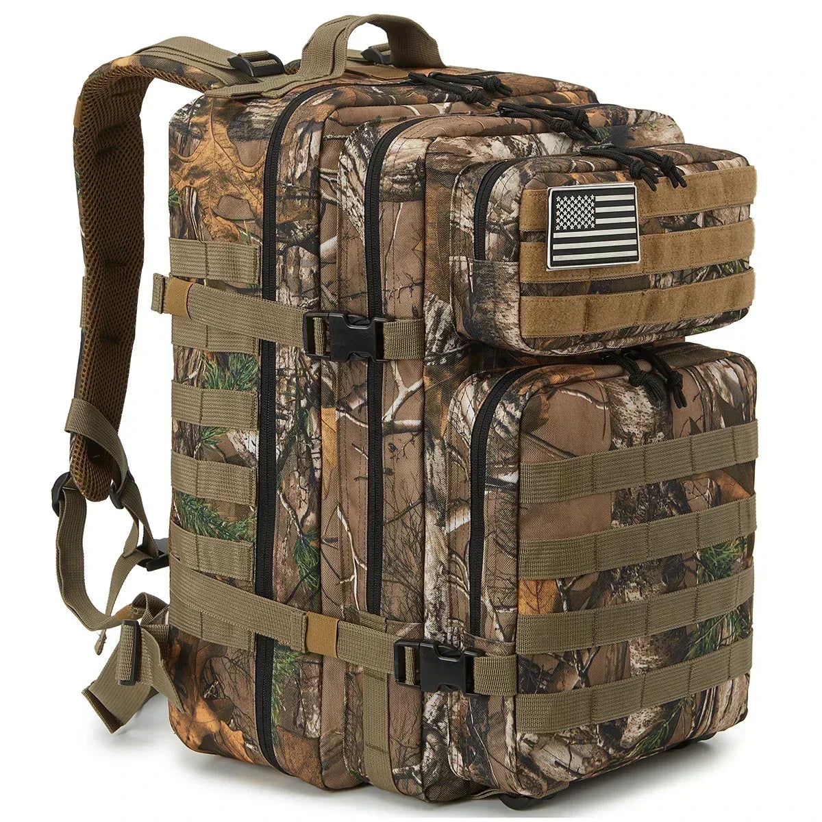 45L Tactical Hunting Backpack, Large Capacity Outdoor Rucksack for Hiking, Camping & Travel