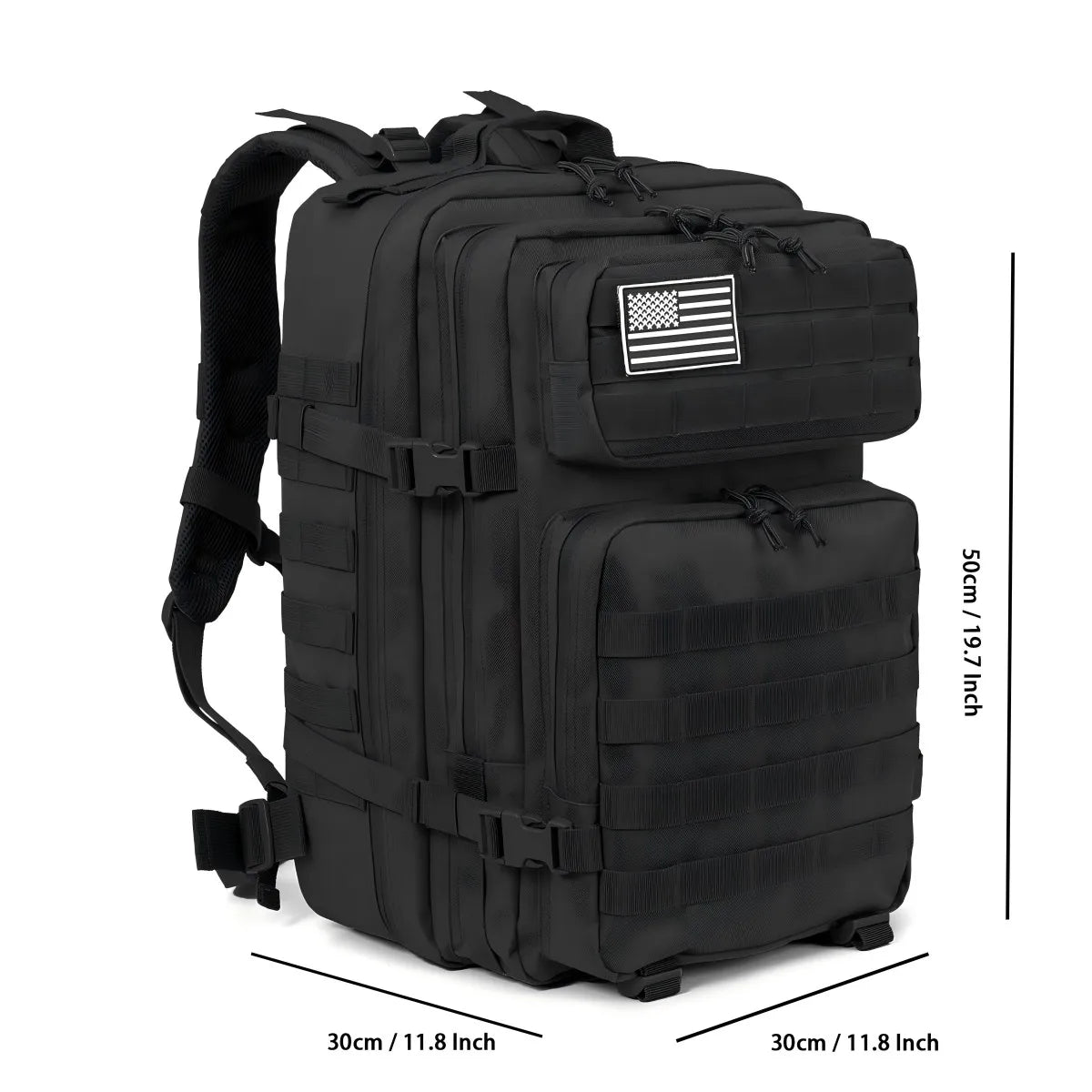 60L Military Tactical Backpack, Molle Assault Rucksack for Hiking, Camping & Travel