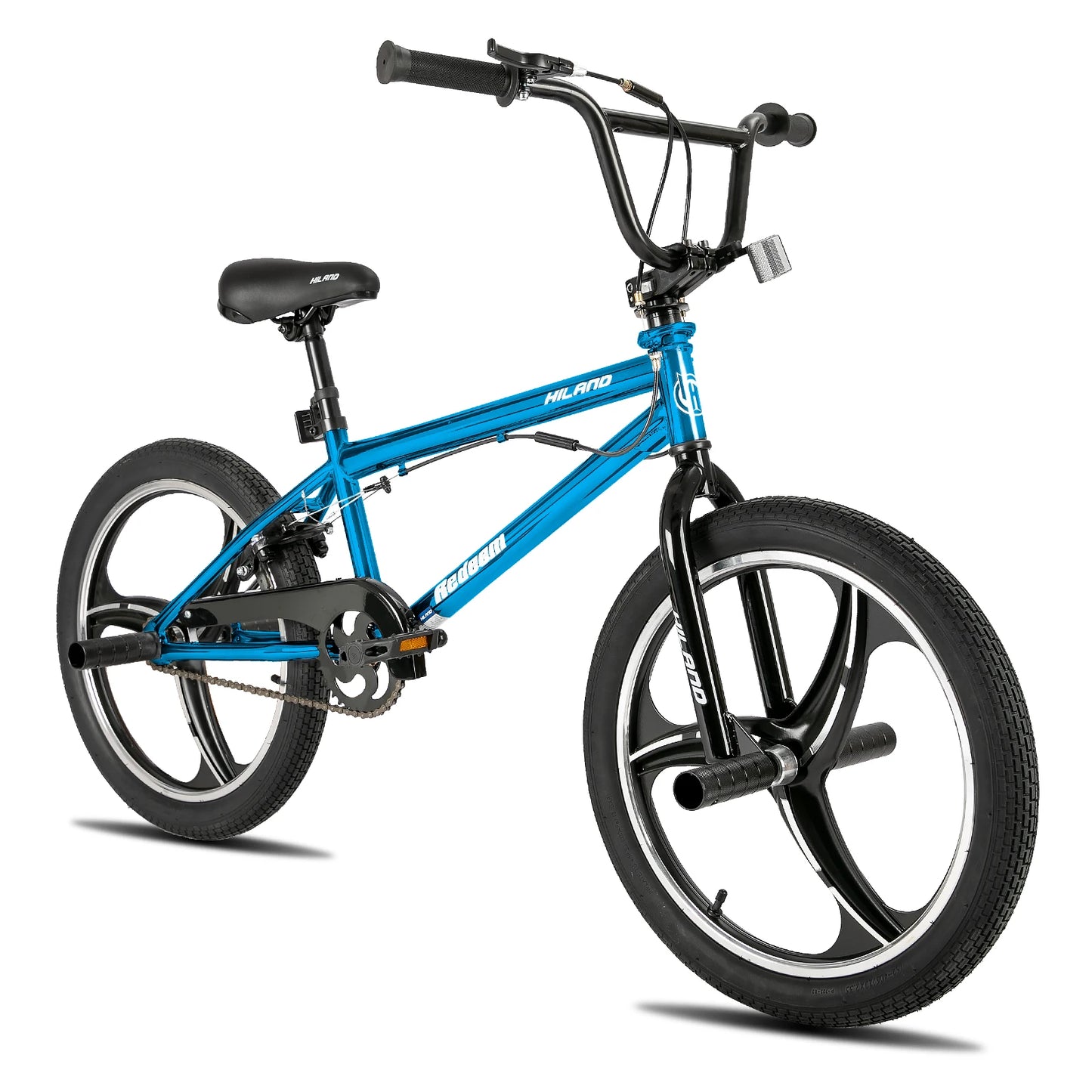 Hiland 20-Inch Kids BMX Bike for Boys & Girls Ages 5-12, Freestyle BMX with 360° Rotor & 4 Pegs