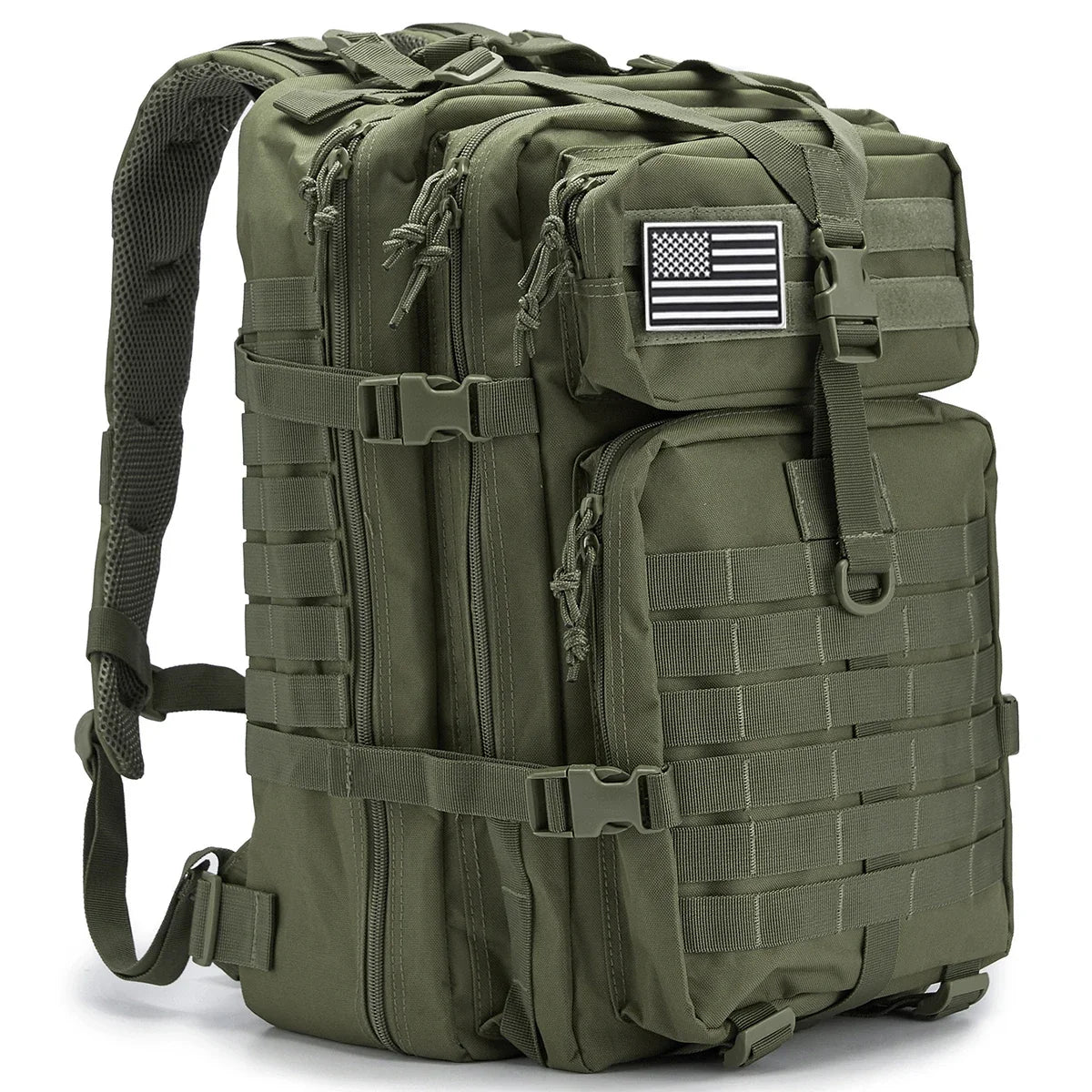 45L Tactical Backpack, Military Molle Travel Pack for Trekking, Camping & Hunting
