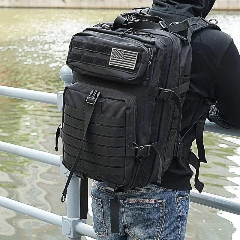 45L Tactical Backpack, Military Molle Travel Pack for Trekking, Camping & Hunting