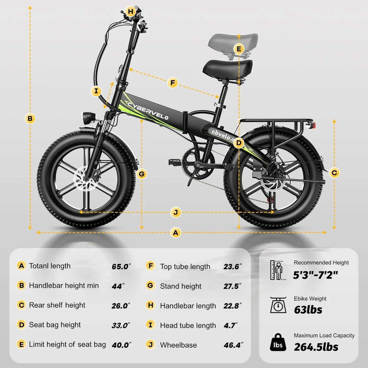 Cybervelo EK4 Electric Bike – 1000W Peak Motor, 48V 20.8Ah Battery & 28+ MPH Top Speed