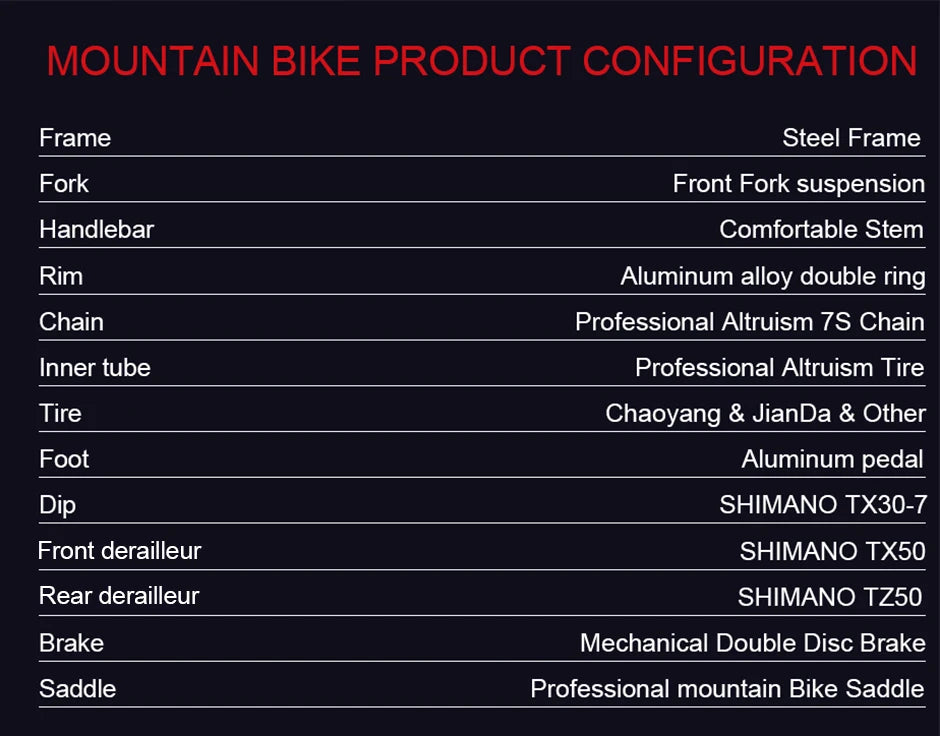 26-Inch Mountain Bike for Men & Women, 21-Speed Dual Suspension Bicycle with Disc Brakes