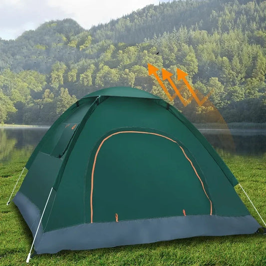 2-3 Person Outdoor Pop-Up Tent, Waterproof Automatic Camping Tent with UV Protection