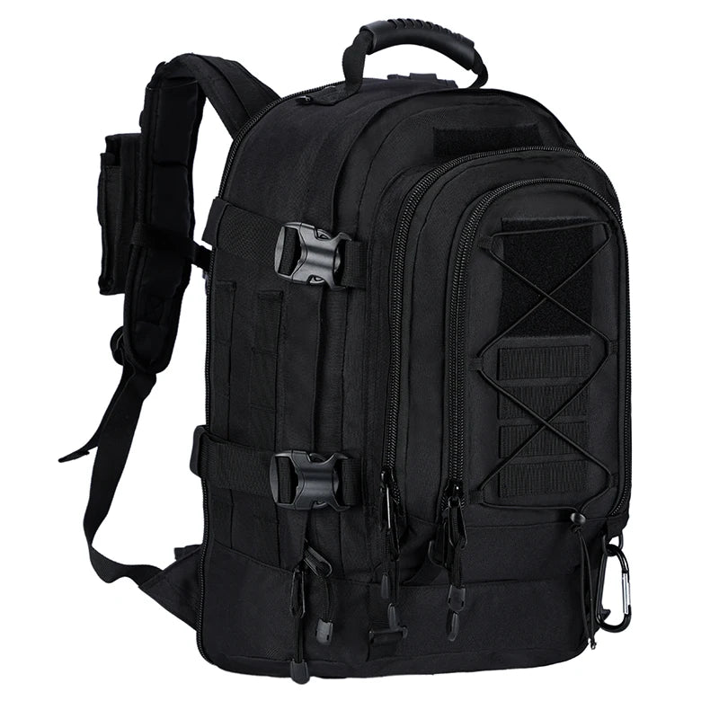 60L Military Tactical Backpack, Molle Assault Rucksack for Hiking, Camping & Travel