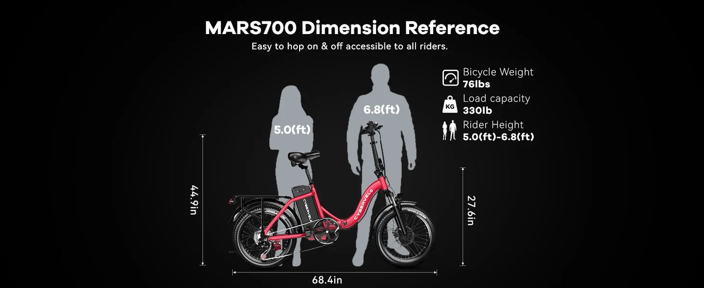 Cybervelo EK4 Electric Bike – 1000W Peak Motor, 48V 20.8Ah Battery & 28+ MPH Top Speed