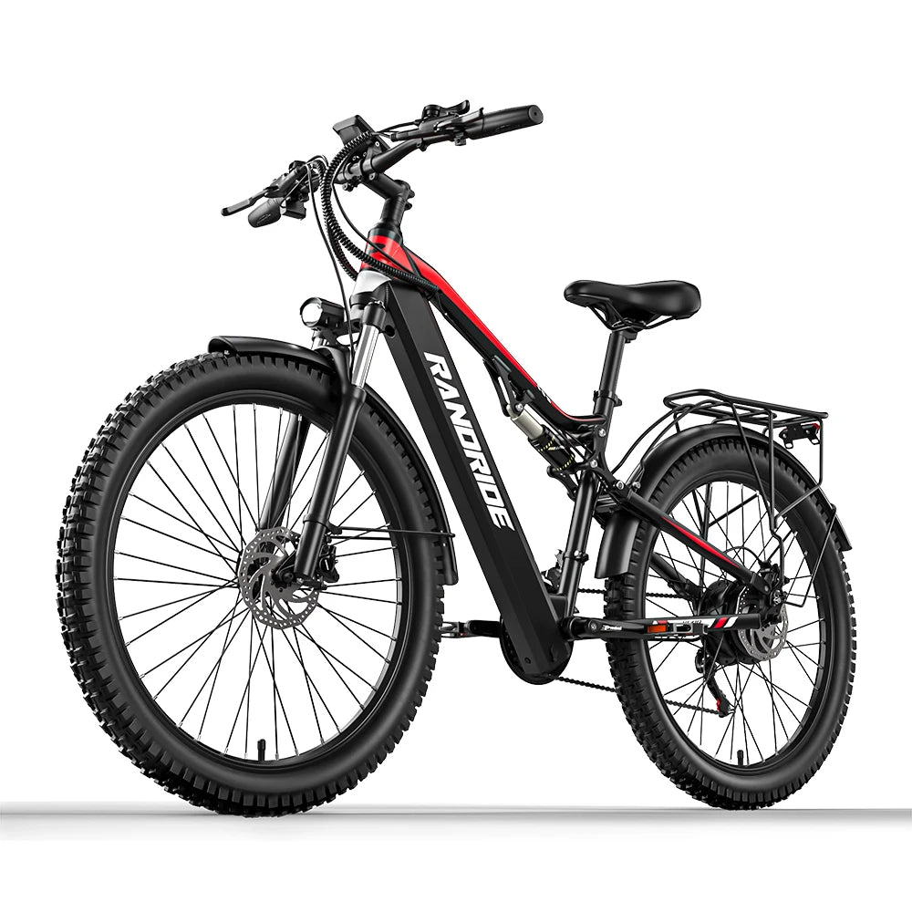 RANDRIDE YG90 Electric Mountain Bike with 1000W Motor and 48V 17Ah Battery