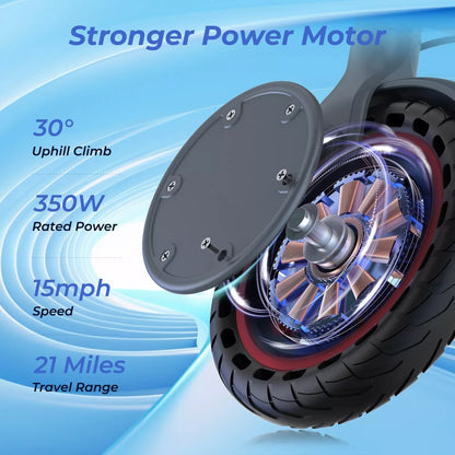 LADPED LP80 Electric Scooter with 350W Motor, 19 MPH Top Speed & Smart App Control