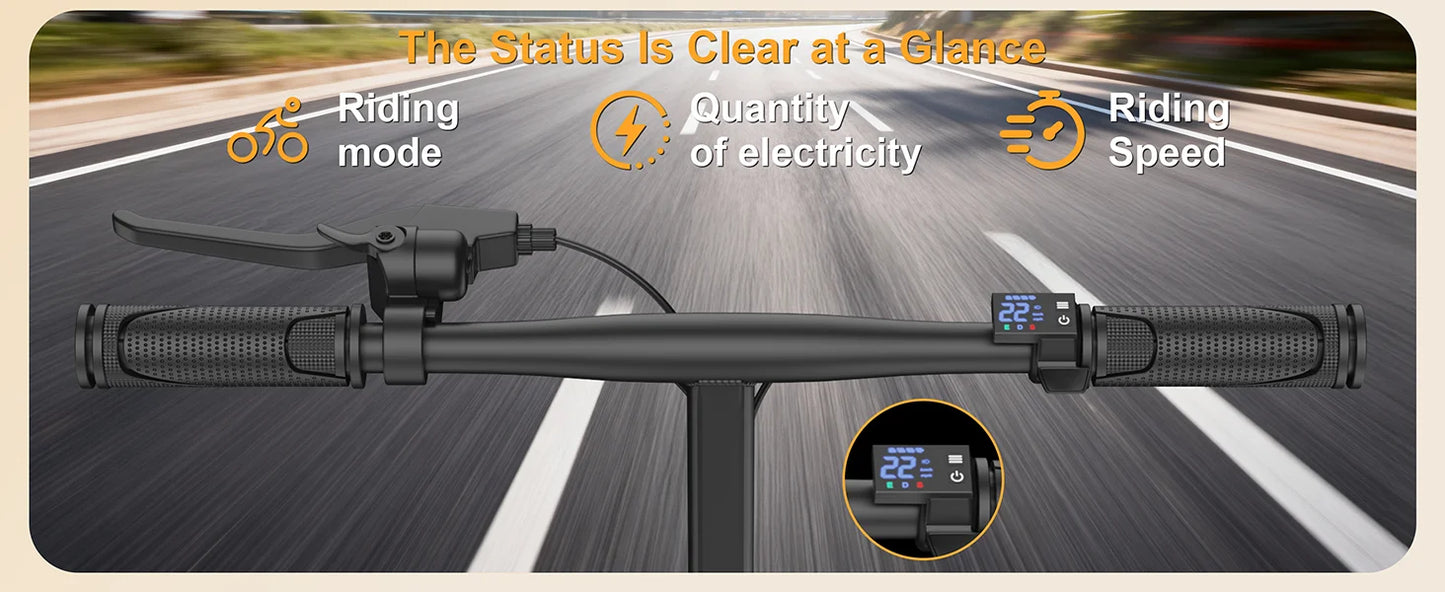 14" Foldable Electric Bike with 500W Motor & Dual Seats