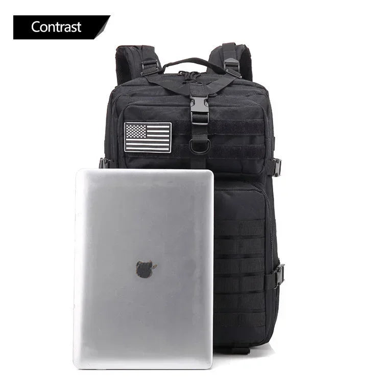 45L Tactical Backpack, Military Molle Travel Pack for Trekking, Camping & Hunting