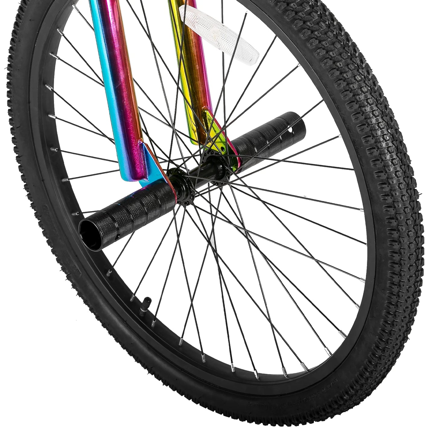 Hiland BMX Bike, 24/26-Inch Wheels, Freestyle Bicycle for Teens & Adults with 2 Pegs