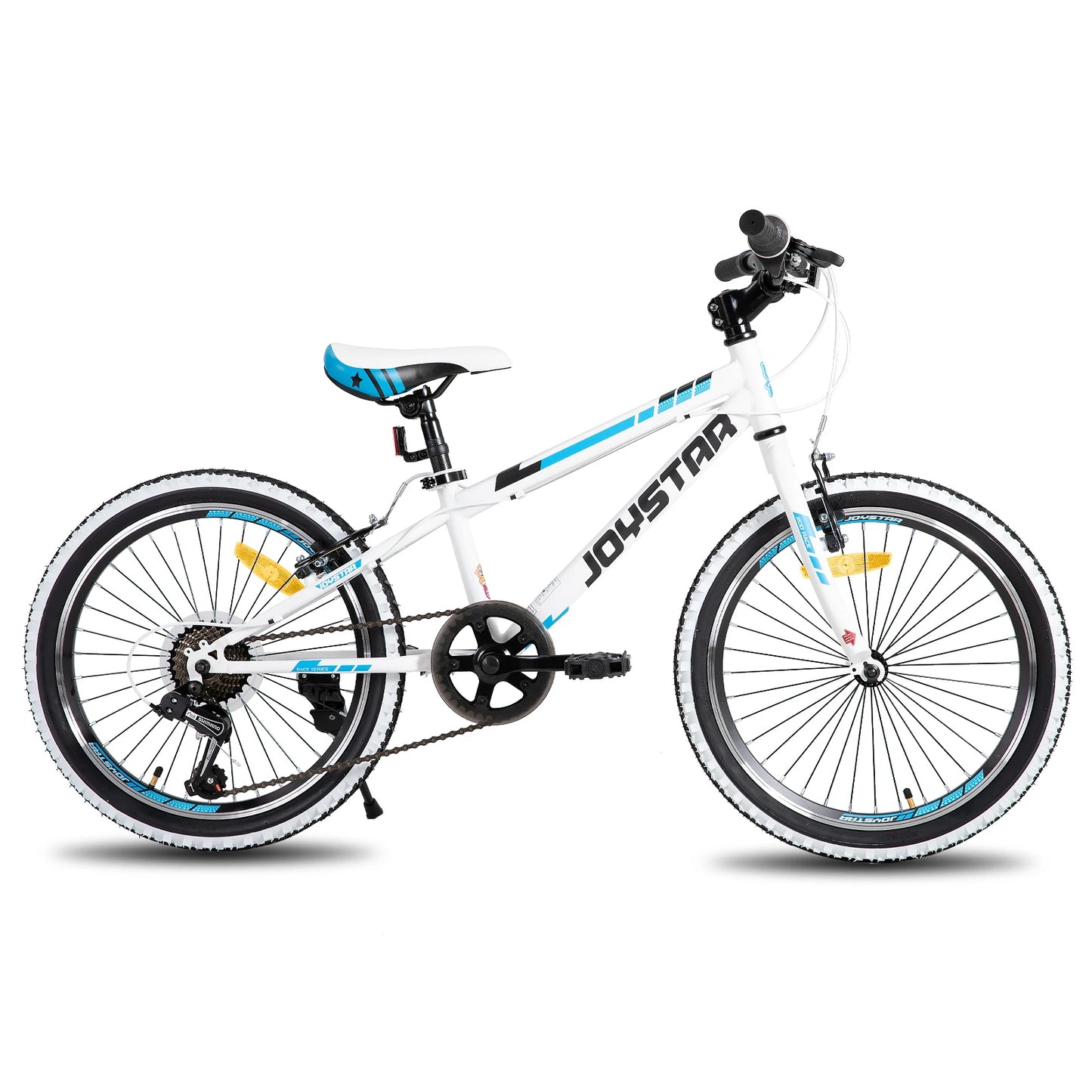 JOYSTAR Minifat Kids Mountain Bike, 20/24 Inch Wheels, 1-Speed or 7-Speed Drivetrain for Boys & Girls Ages 7-12