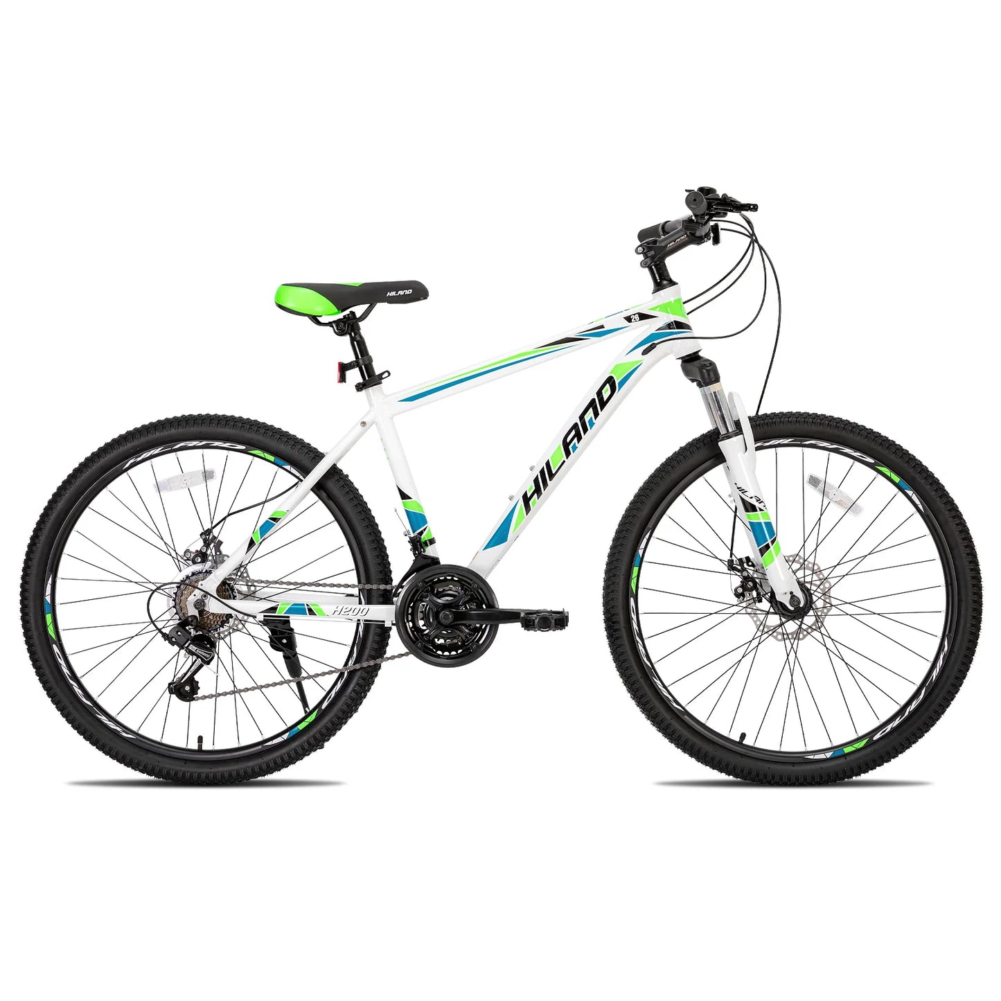 Hiland 26-Inch Mountain Bike with Shimano 21-Speed Drivetrain & Aluminum Frame
