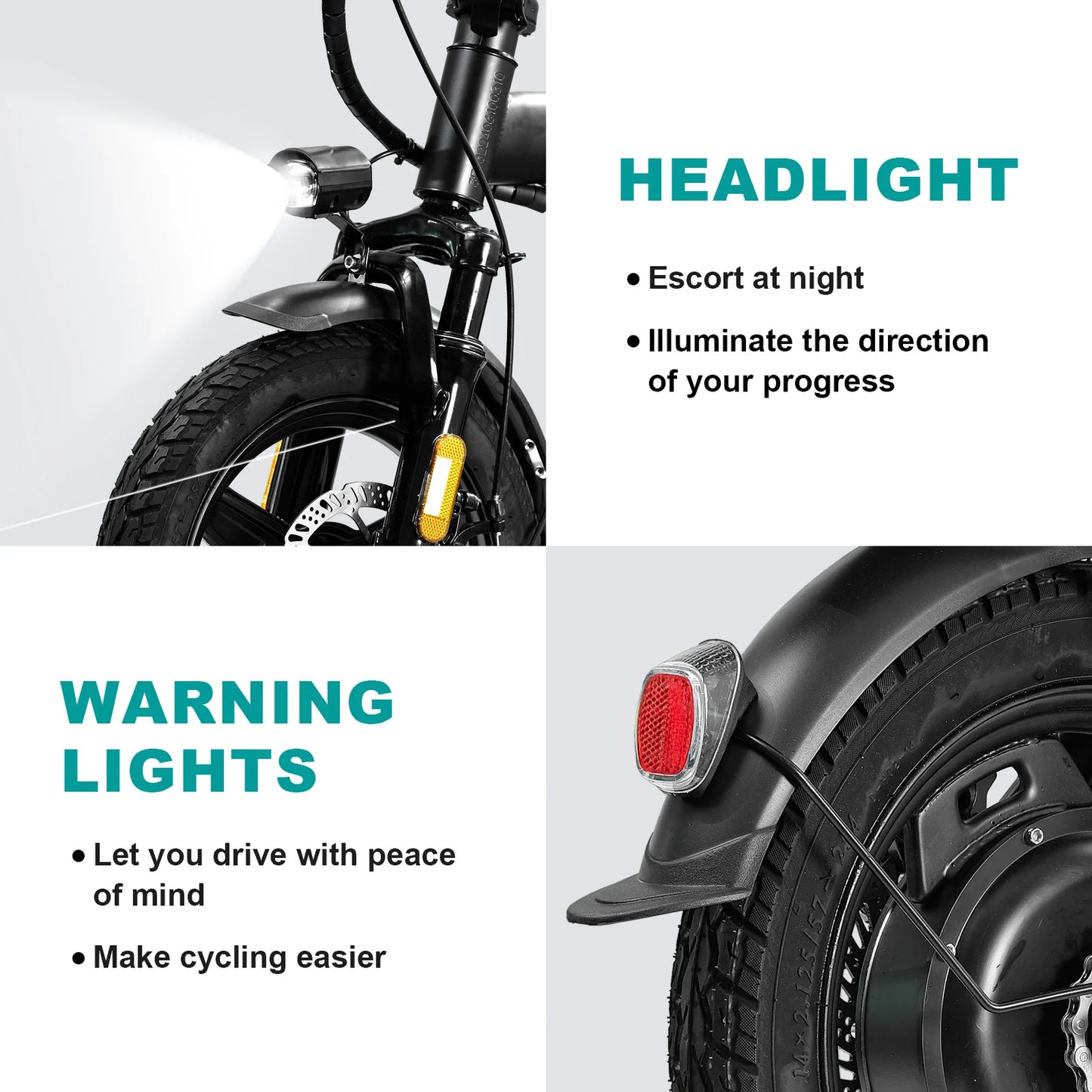 14" Folding Electric Bike with 560W Peak Motor and 32-Mile Range