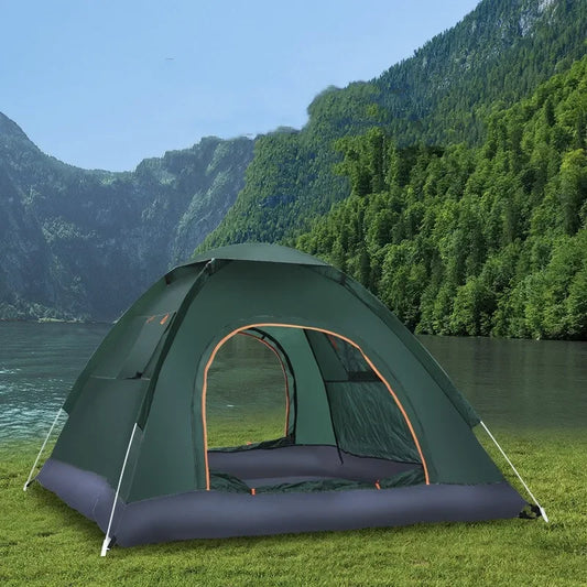 2-3 Person Outdoor Pop-Up Tent, Waterproof Automatic Camping Tent with UV Protection