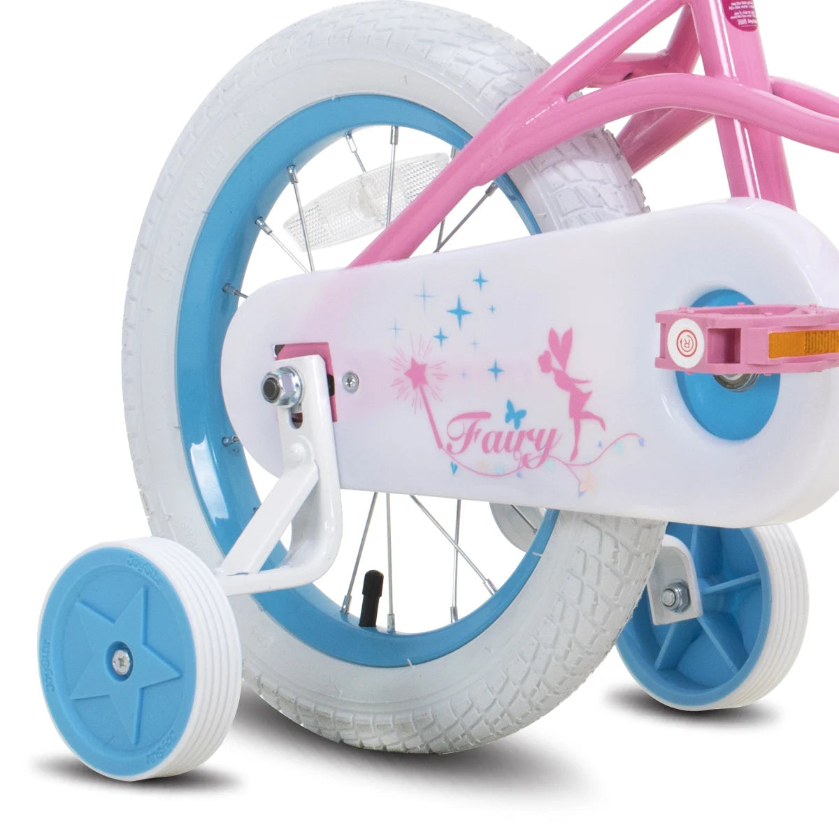JOYSTAR Fairy Girls Bike for Toddlers & Kids Ages 2-9, Training Wheels, Handbrake & Basket