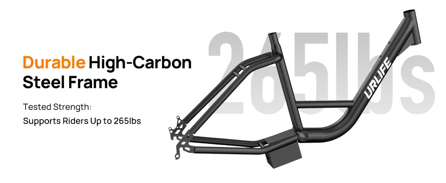 URLIFE E20 1000W Electric Bike with 80-Mile Range and 28MPH Top Speed