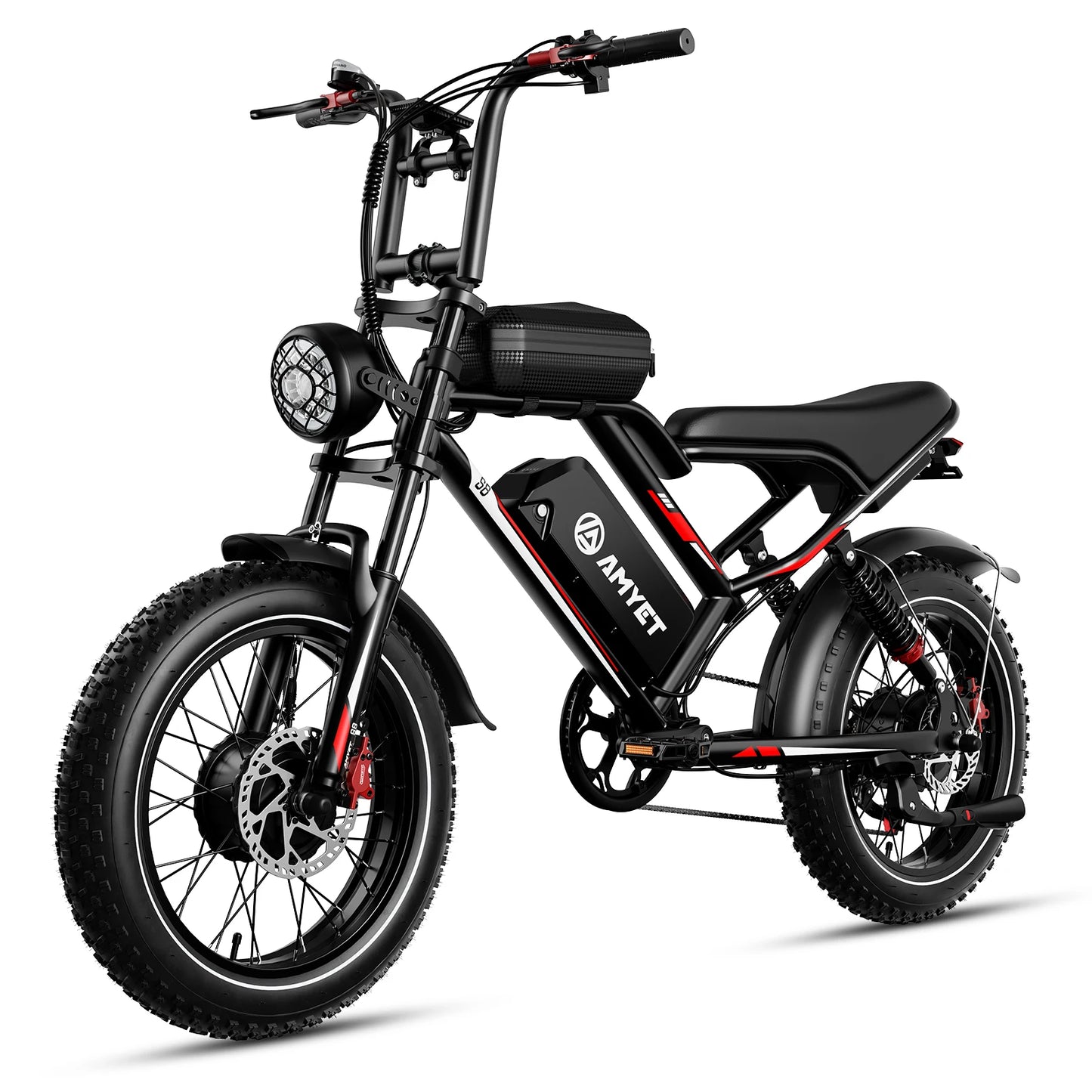 AMYET S8 2000W Dual Motor Electric Bike with 70-Mile Range & Hydraulic Brakes