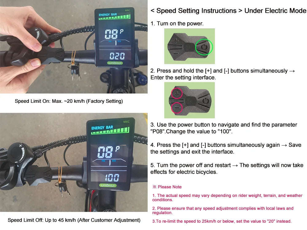 RANDRIDE YG90 Electric Mountain Bike with 1000W Motor and 48V 17Ah Battery