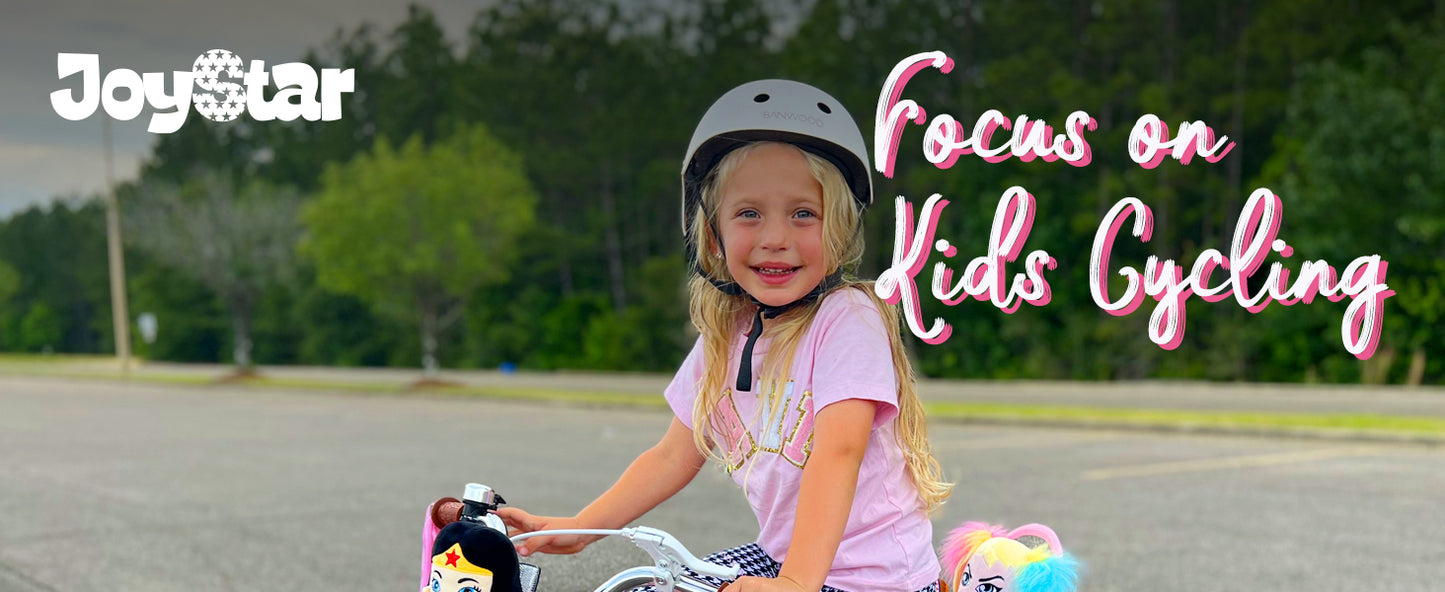 JOYSTAR Little Daisy Kids Bike for Girls Ages 2-7 Years with Doll Seat, Streamers, Flag & Number Plate