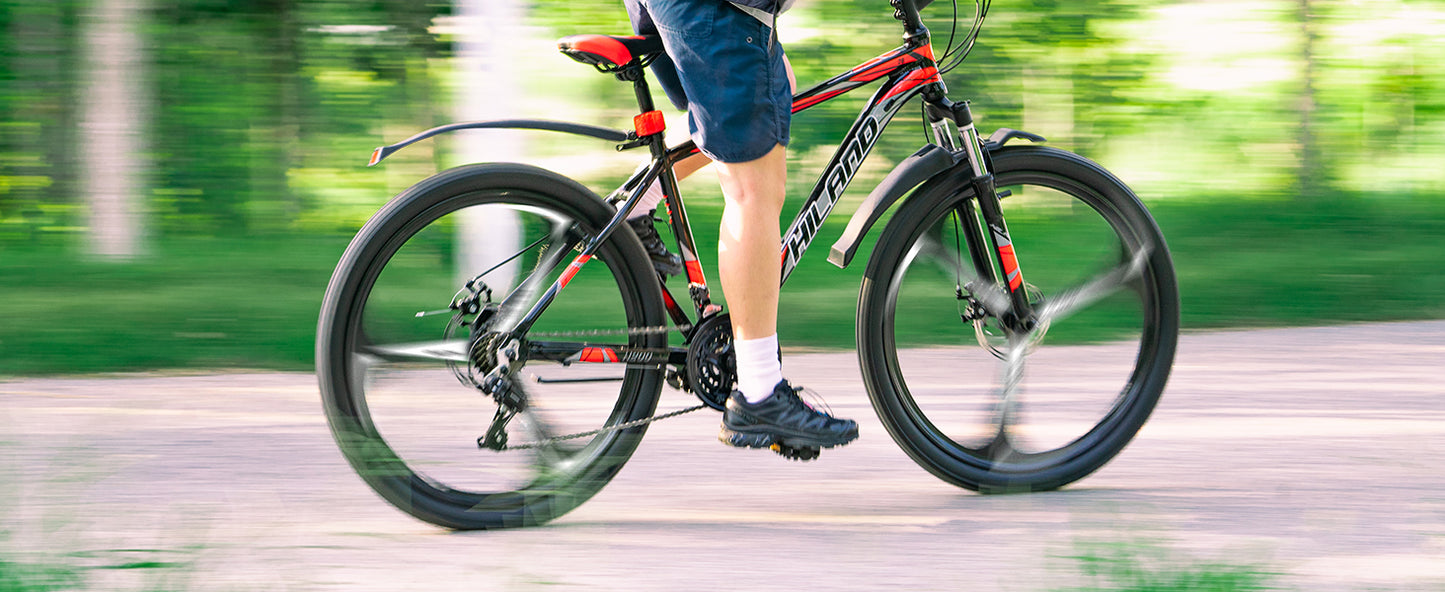 Hiland 26-Inch Mountain Bike with Shimano 21-Speed Drivetrain & Aluminum Frame